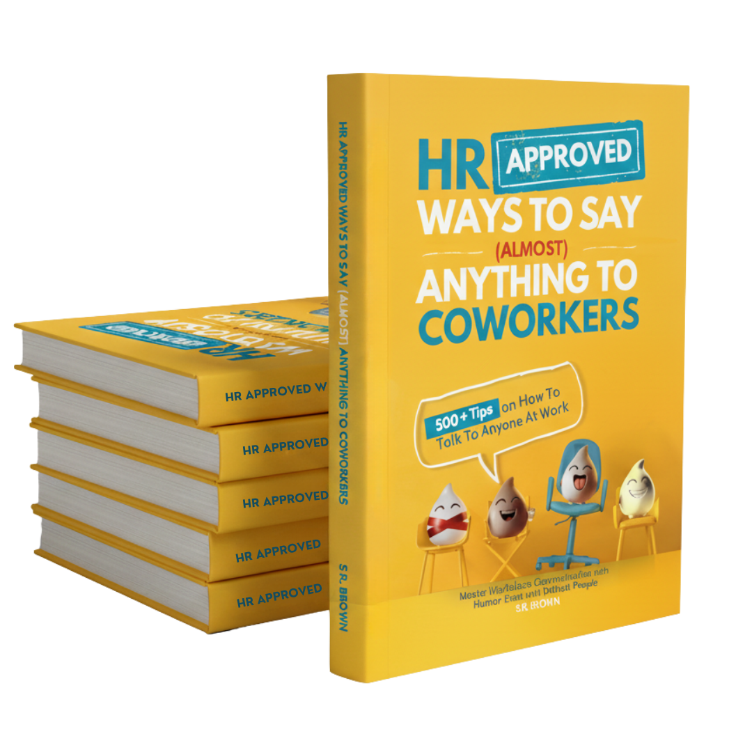 HR Approved Ways to Say (Almost) Anything to Coworkers — 3D book mockup